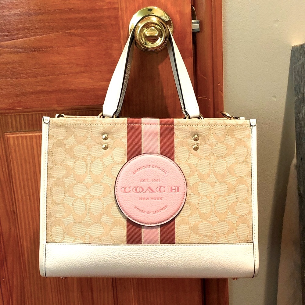 COACH Dempsey Carryall In Signature Jacquard With Stripe And Coach Patch